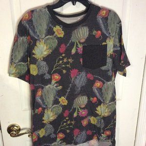 Cactus Pattern Pocket Shirt